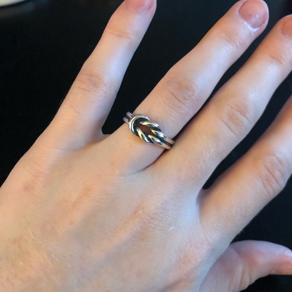 James Avery knot ring sterling silver